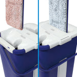 Livington Touchless Mop mit 2-Kammer-System zum Waschen und Trocknen des Wischbezugs – einfach & hygienisch.