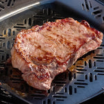 Steak auf Grillpfanne