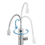 Aquadon SmartHeater Flex-Head mit 360° drehbarem Auslauf – flexibel positionierbar dank beweglichem Hals.