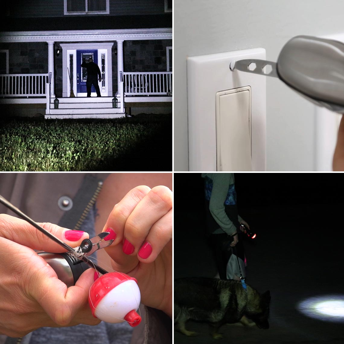 Panta Safe Guard leuchtet stark, hilft beim Reparieren, Schneiden und beim sicheren Spaziergang bei Nacht.