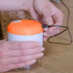 Livington 3 SecondsChopper mit USB-Anschluss – bequem wiederaufladbar, jederzeit einsatzbereit.