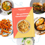 Zum Tupperware PotatoSmart Spar-Set gehört ein Rezeptheft mit vielfältigen Ideen für perfekte Kartoffelgerichte.