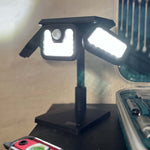 Panta Trio Solar: LED-Leuchte mit Bewegungsmelder, starker Lichtstrahl, ideal für Werkstatt oder Keller.
