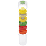 8-teiliges Küchen-Multifunktionsset mit Handspirale-Schneider, Reiben, Entsafter und mehr.