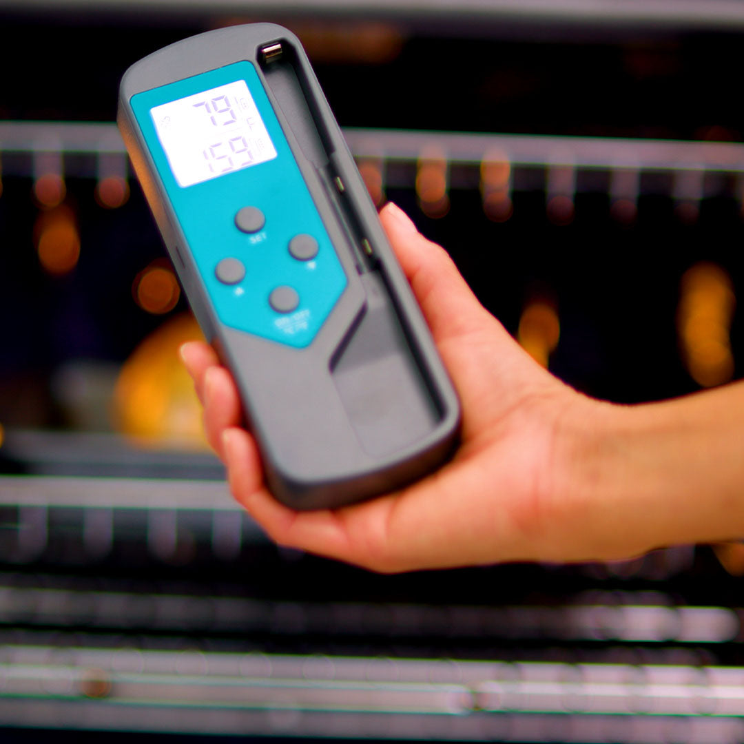 Livington SensoChef in der Hand – Display mit Temperaturanzeige