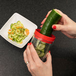 Handspirale-Schneider für frische Gemüsestreifen und Salate.