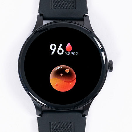 Smart Watch-Zifferblatt mit Anzeige des Sauerstoffgehalts im Blut