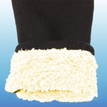 Warmes Teddy-Fleece auf der Innenseite der Thermo-Leggins