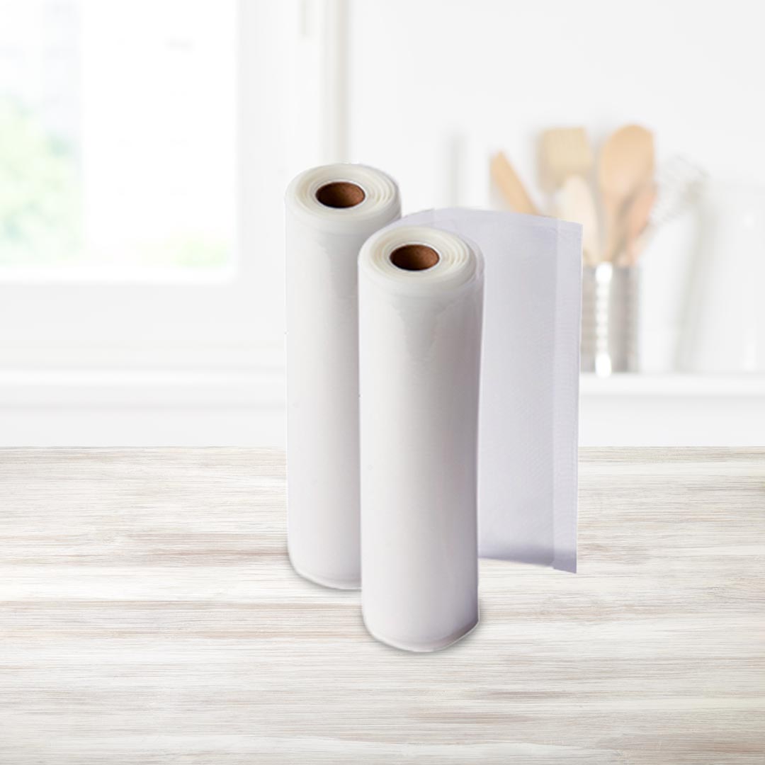 Folienrollen für den PowerXL Duo NutriSealer – individuell zuschneidbar für passgenaue Vakuumbeutel.